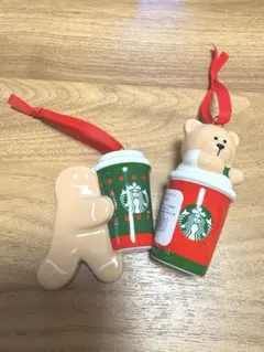 スターバックス クリスマスオーナメント　べアリスタ ジンジャーブレッドマン