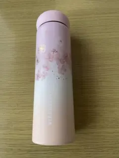 【スタバ】355ml ステンレスボトル　サクラ　ペールピンクグラデーション