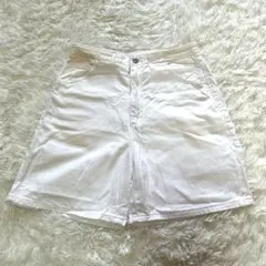 希少 Lee リー 白デニム ショートパンツ 古着 90s カジュアル L XL