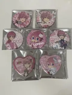 すとぷり　さとみくん 缶バッジ 7個セット