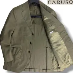 美品 カルーゾ HOUDINI生地tosca金ボタンサマージャケット 灰系 48のサムネイル