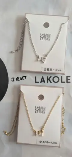 LAKOLE☆★プチリボンネックレス②点SET