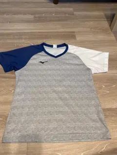 Mizuno Vネックスポーツウェア グレー/青/白