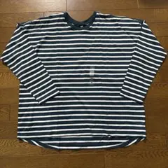 新品タグ付きUNIQLO ストライプ 長袖Tシャツ M⭐︎