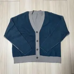 BEAMS リブ編みカーディガン L ダークブルー - メルカリ