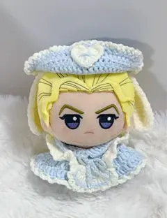ぬい服 10cm ぬいぐるみ用 水色 ホワイト