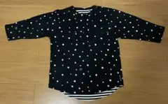 uniform experiment スター柄 七分袖カットソー