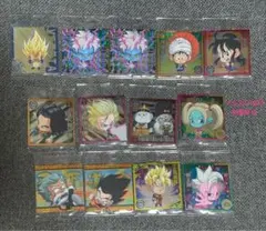 ドラゴンボール 超戦士シール　ウエハース超 勝利への執念　13枚