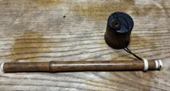 アンティーク 骨董品　矢立 携帯用 墨壺 (江戸後期から明治時代初期のもの)
