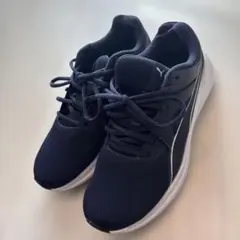 PUMA プーマ レディース スニーカー 25cm ネイビー 美品