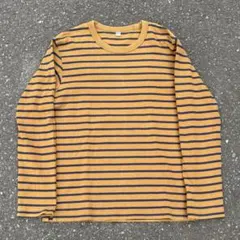 00s old uniqlo ボーダー ロンT 長袖　y2k Sサイズ