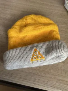 NIKE ACG 2Way ニット帽 イエロー グレー