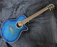 Ibanez AEG450 TP エレアコ ギター ハードケース付 虎杢パープル
