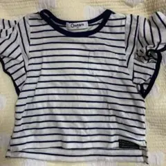Otonato ボーダー フリル袖 Tシャツ 90のサムネイル