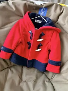 familiar ダッフルコート 90cm 赤・ネイビー