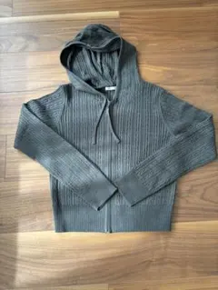 GU ケーブルフルジップパーカー　カーキ　M