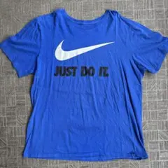 【NIKE】ナイキ スウッシュ JUST DO IT. Tシャツ ブルー XL