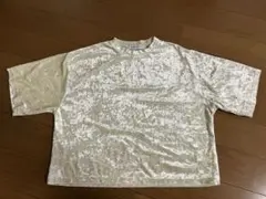 BROWNY【ブラウニー】クラッシュベロア　半袖　トップス　フリーサイズのサムネイル