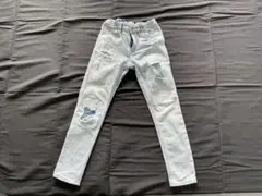 H&M ライトブルーダメージスキニーパンツ