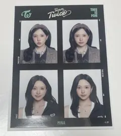 TWICE THIS IS FOR ランダム証明写真ステッカー ミナ