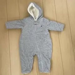 babyGap グレー フード付きロンパース 80cm
