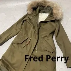 美品-Fred Perry モッズコート オリーブグリーン　ファーライナー付