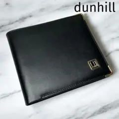 【新品】dunhillダンヒル　二つ折り財布　札入れ　カードケース　黒　レザー