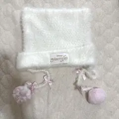 Disney　マリー　おしゃれキャット　ファンキャップ　ニット帽　白