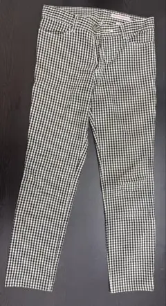 ギンガムチェック カジュアルパンツ