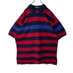 【POLO BY RALPHLAUREN】90s ポロシャツ マルチボーダー