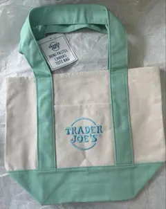 新品未使用♪ トレーダージョーズ　2025年春限定　ミニトートバッグ　ミント