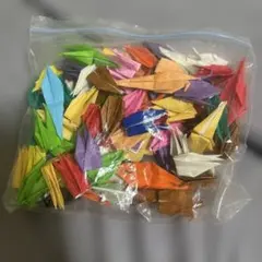 ミニ折り鶴 セット カラフル 折り紙 - メルカリ