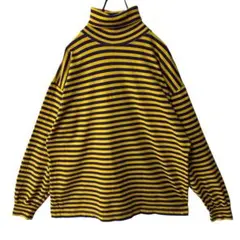 【J.CREW】90s 巨人タグ タートルネック L/S カットソー ボーダー