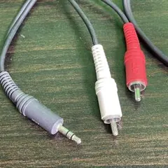 オーディオケーブル 1.5m RCA 2ピン 赤白 ステレオミニプラグ ビクター