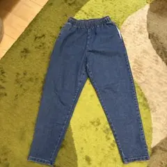 GU ダークブルー ロングパンツ　デニムパンツ　150cm