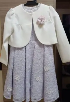 【美品】セレモニーフォーマル　ワンピース　ドレス　 プティマイン120