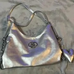 shein シルバー リュックサック バッグ ショルダーバッグ