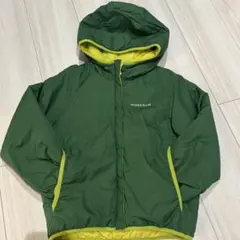 mont-bell 中綿コート フード付き 緑/黄色