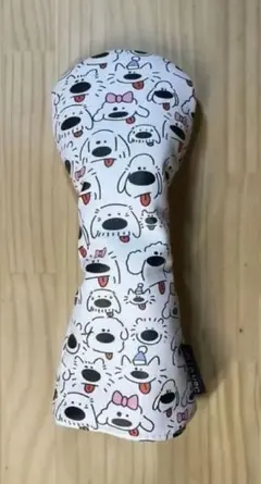 Utility club headcover with a cute dog illustration design