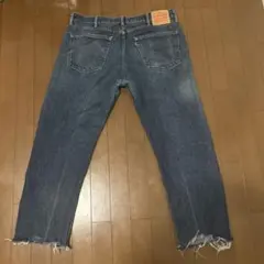 Levi's 505 W38 L32 フリンジ裾デニム
