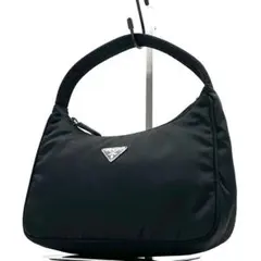 《極美品》PRADA ホーボー 三角ロゴ ミニハンドバッグ アクセサリーポーチ