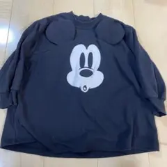 futafutaミッキーマウス ブラック トレーナー 110