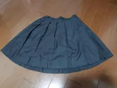 【GU】インナーパンツ付 プリーツスカート 130〜140 黒 スコート キッズ