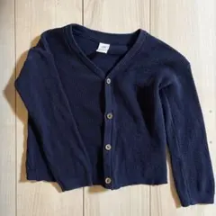 H&M ネイビー Vネック カーディガン