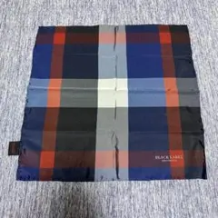 ブラックレーベルクレストブリッジ　ハウスチェックチーフ　美品