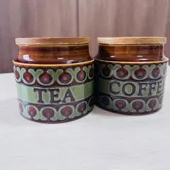 英国ヴィンテージ Hornsea BRONTE 1977 キャニスター 2個 英国ヴィンテージ Hornsea BRONTE 1977 キャニスター 2個 - メルカリ