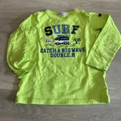 DOUBLE.B サーフィンTシャツ 蛍光グリーン　120cm
