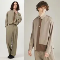 tk.TAKEO KIKUCHI ナメラカ レイヤードシャツ セットアップ L