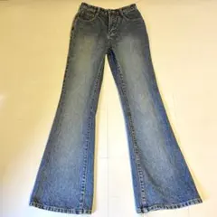 Y2K 00s ブーツカットデニム フレアパンツ ハイウエストのサムネイル