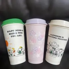 スターバックス スヌーピー ・さくらシリーズ3個セット